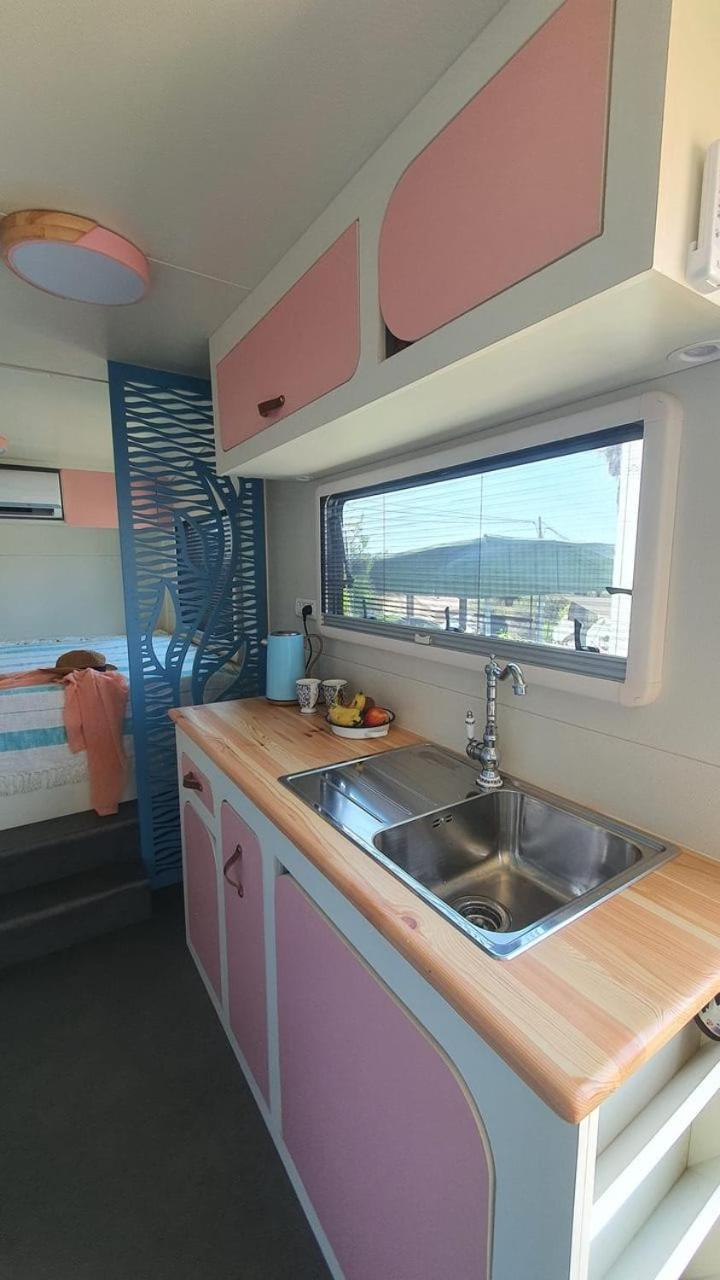 Cozy Seaview Glamping Caravan HaBonim Exteriér fotografie